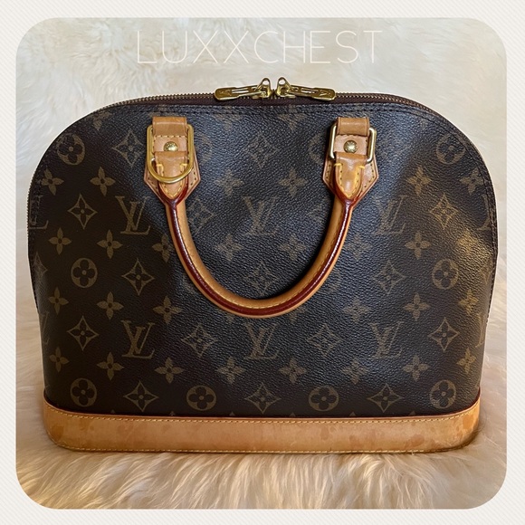 💎Lovely Set💎 Louis Vuitton Alma PM monogram & Luggage Tag - Picture 3 of 15